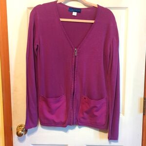 Koi Sapphire scrub jacket sweater Small